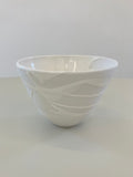 glazed porcelain and white stoneware bowl, Sara Caron
