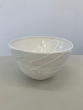 glazed white stoneware bowl, Sara Caron