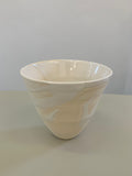 glazed white stoneware bowl, Sara Caron