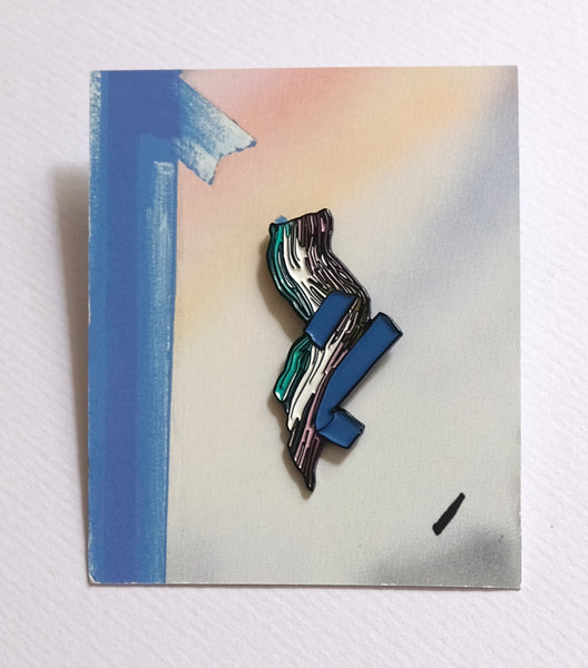 Katy Cowan, Brushstroke and Tape Pin